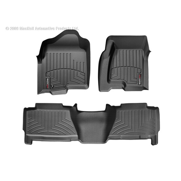 Weathertech Front and Rear Floorliners, 440031440612 440031440612 Zoro